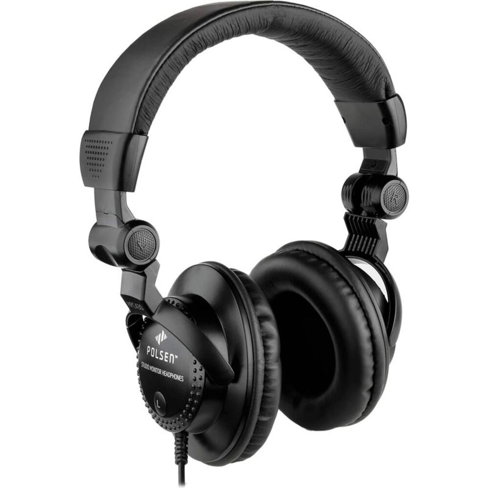 Unknown HPC-A30 3.5mm Jack Closed-Back Studio Monitor Wired Headphones, Black-